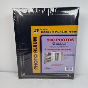 Pioneer APS 247 Refillable Bi-Directional Pockets 200 Photo Album 4x7 Panoramic